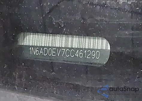 2012 Nissan Frontier Sv из США, поврежденный, VIN 1N6AD0EV7CC461290
